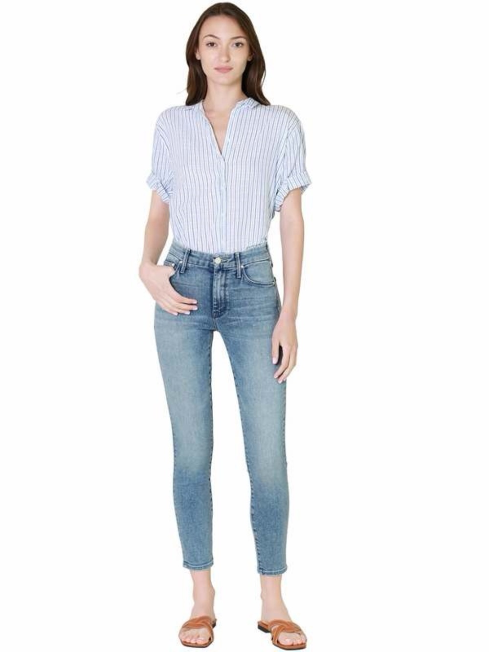 MOTHER The Looker Ankle Jeans in Twice Shy